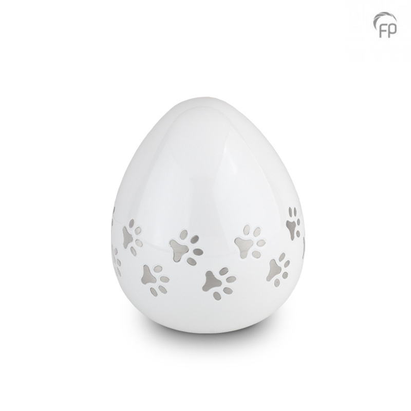 FPU 203 Metaal dierenurn Coco Wit