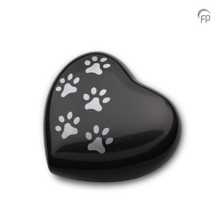 HUH 010 M Metaal dierenurn hart medium