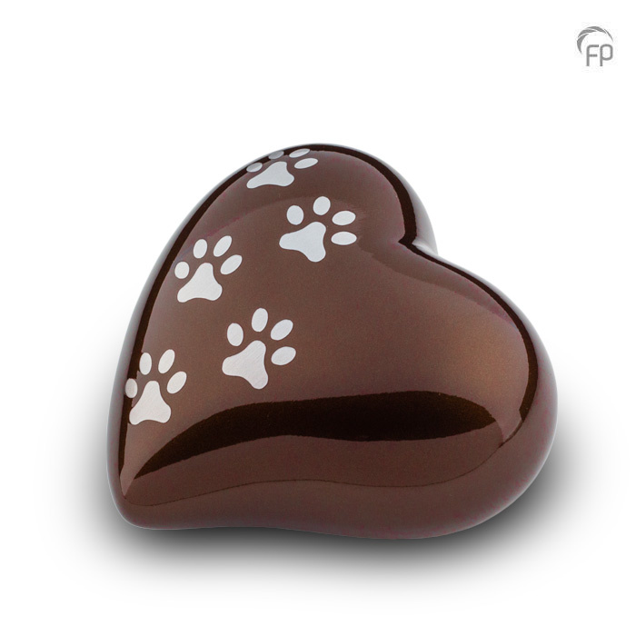 HUH 032 M Metaal dierenurn hart medium