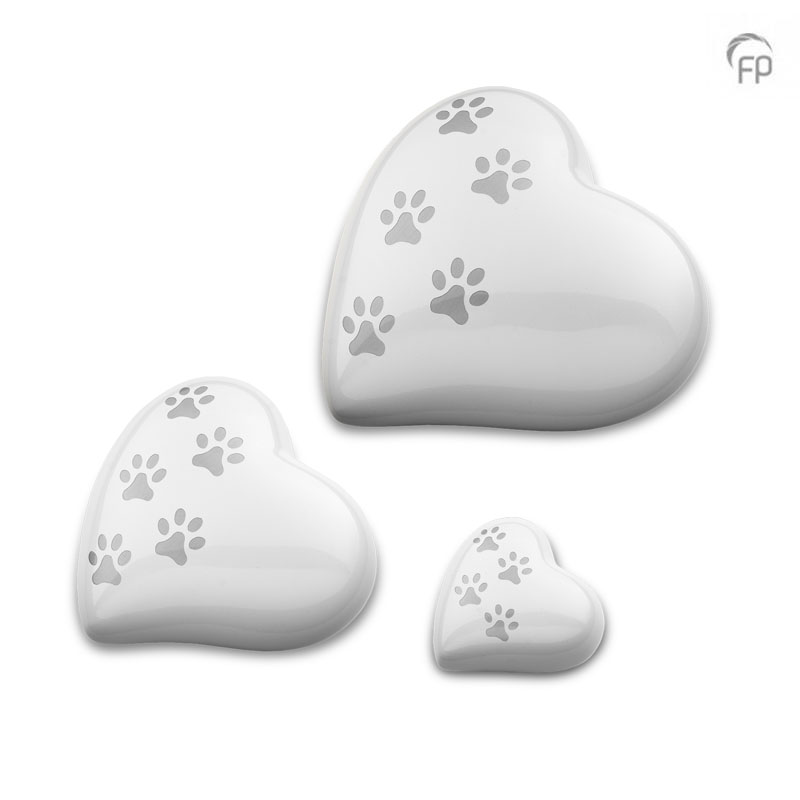 HUH 033 M Metaal dierenurn hart medium - Afbeelding 2