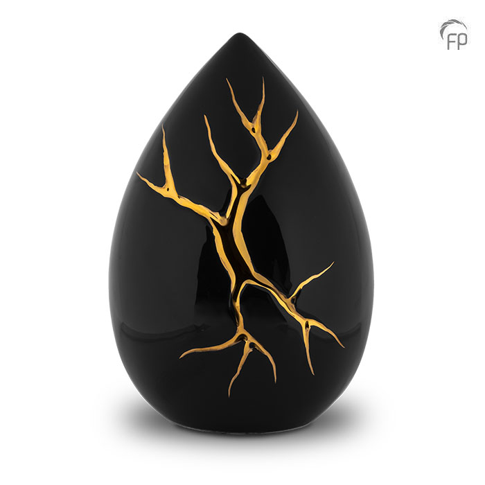 KU 198 Keramische urn Kintsugi