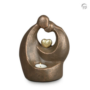 UGK 045 BT Keramische urn brons Verlichte troost (waxine)