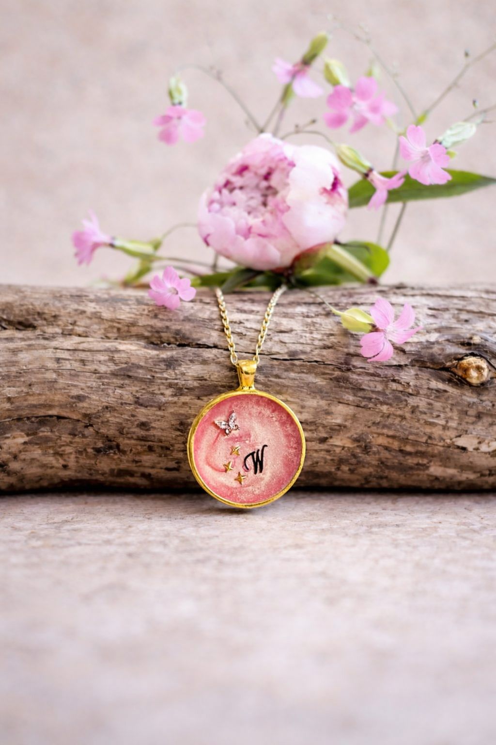 Hanger in de kleur roze